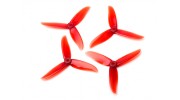 Dalprop "Cyclone" T5045C 3-Blade Props CW/CCW Set Crystal Red (2 pairs)