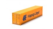 HO Scale 40ft Shipping Container (Hapag-Lloyd) rear view