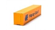 HO Scale 40ft Shipping Container (Hapag-Lloyd) front view