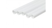 ABS Round Tube 10.0mm OD x 500mm White (Qty 5)