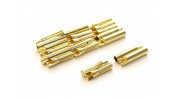 4mm Easy Solder Male/Female Gold Plated Connectors (10 pairs)