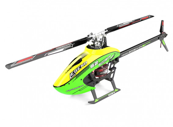 GOOSKY (BNF) Legend S2 Dual Brushless High-Performance Aerobatic Helicopter S-FHSS/DSMX (Green/Yellow)