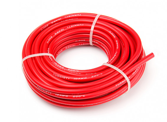 Turnigy High Quality 10AWG Silicone Wire 8m (Red)