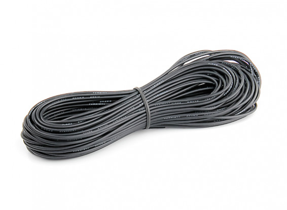 Turnigy High Quality 20AWG Silicone Wire 20m (Black)
