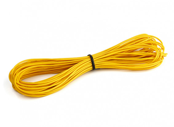 Turnigy High Quality 26AWG Silicone Wire 10m (Yellow)