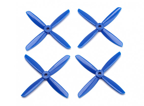 Dalprop Q4045 Bull Nose 4 Blade Propellers CW/CCW Set Blue (2 pairs)
