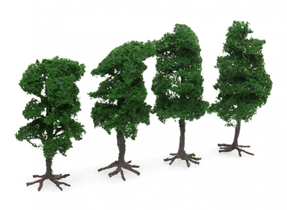 HobbyKing™ 120mm Scenic Wire Model Trees with Roots (4 pcs)