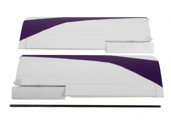 Durafly Tundra - Purple/Gold Main Wing Set w/Control Horns (Revised Connector)