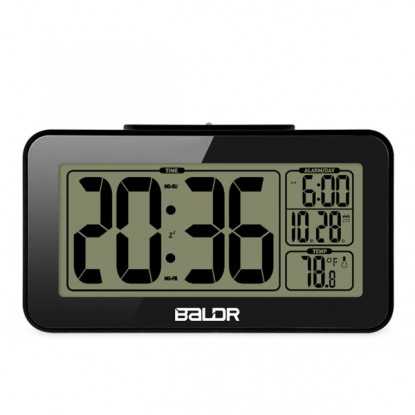 BALDR B0326STB Smart Alarm Clock With Snooze Temperature Back-light Display