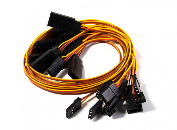 JR 30cm 32AWG Lightweight Servo Extension Lead (10pcs)