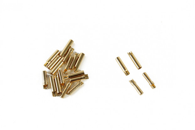 4mm PolyMax Gold Plated Solder Type Battery/Motor Connectors (10 pairs)