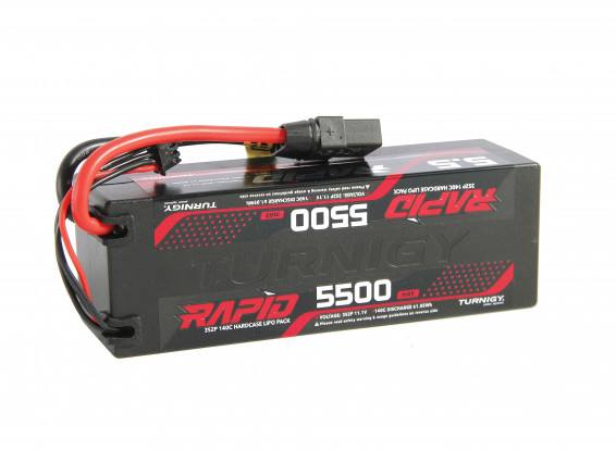 Turnigy Rapid 5500mAh 3S2P 140C Hardcase Lipo Battery Pack w/XT60 Connector