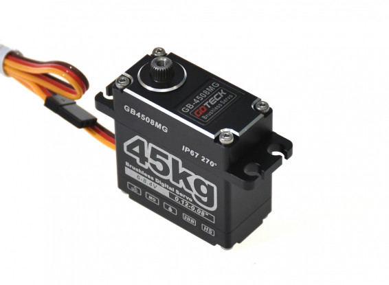 GOTeck GB4508MG Metal Geared 270° High Torque HV Brushless Digital Servo 45kg/0.08sec/78g