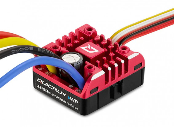 Hobbywing QUICRUN WP 1080 G2 80A 2-3S Brushed ESC for 1/10 Crawlers