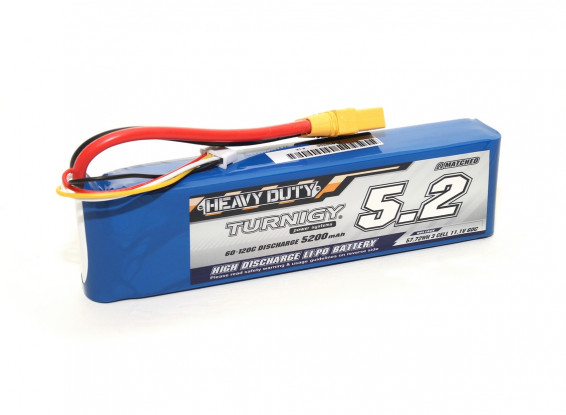 Turnigy Heavy Duty 5200mAh 3S 60C LiPo Battery Pack w/XT90