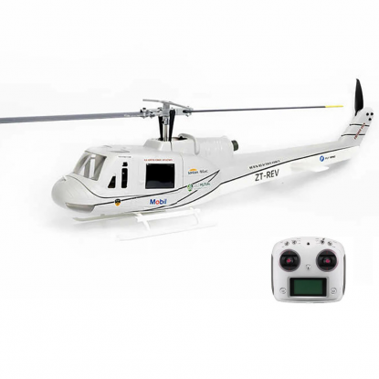 FLYWING (RTF) Bell UH-1 Huey V4 Upgrade Version 470 RC Smart Helicopter w/H1 GPS Stabilization System (Gray)