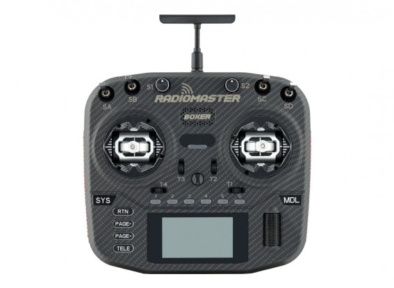 RADIOMASTER BOXER MAX (Noir) ELRS LBT M2 16ch 2.4GHz RC Transmitter w/Open-Source EdgeTX Firmware 