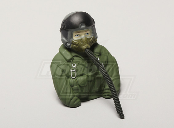 Modèle JET Pilot 1/6 (Vert) (H80 x W68 x D37mm)