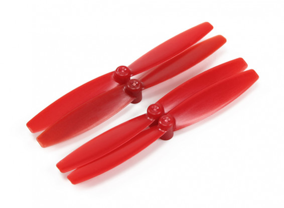 GemFan 65mm ABS Hélices CW / CCW Set Red (2 paires)