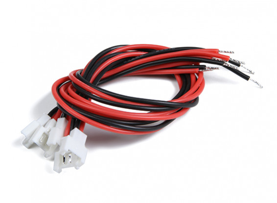 Molex 2.0 2broches connecteur femelle Câble avec 200mm x 24AWG Fil silicone (5pcs)
