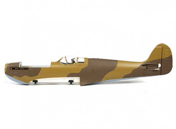 régime Desert Spitfire Fuselage peint avec toutes les pièces et les aimants en plastique (capot non inclus)