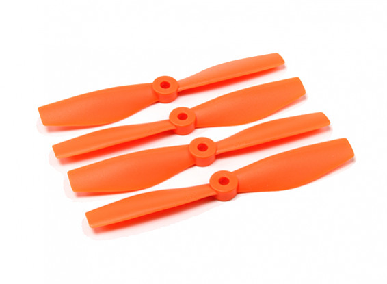 Diatone Bull Nose plastique Hélices 5040 (CW / CCW) (Orange) (2 paires)