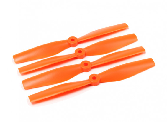 Diatone Bull Nose plastique Hélices 6040 (CW / CCW) (Orange) (2 paires)