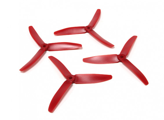 Diatone plastique 3-Blade Hélices 5040 (CW / CCW) (Rouge) (2 paires)