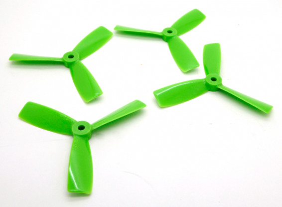 Dalprops "Indestructible" Bull Nose 4045 3-Blade Props CW / CCW Set Green (2 paires)