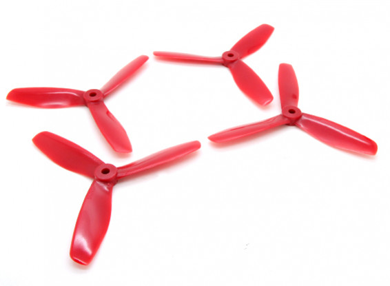 Dalprops V2 "Indestructible" 5045 3-Blade Props CW / CCW Set Red (2 paires)