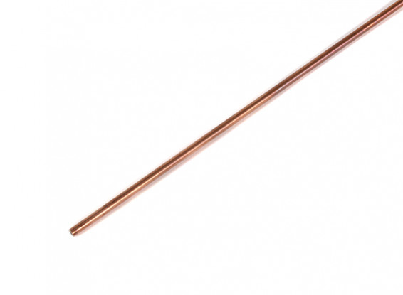K&S Precision Metals Copper Round Stock Tube 2mm OD x  0.36mm x 1000mm (Qty 1)