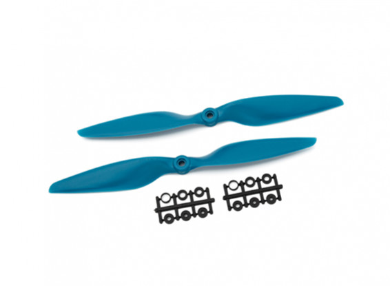 Gemfan verre Nylon 1045 2- Tranchante Hélice Bleu (CW / CCW) (1 paire)