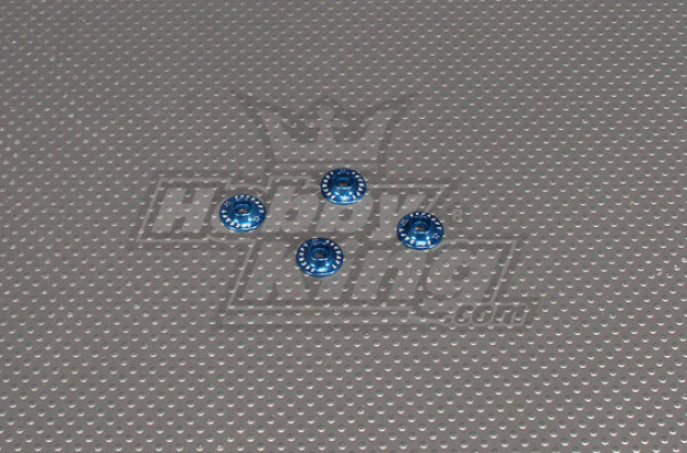 CNC Flanged Washer 3.0 (M3, n ° 4 40) Bleu