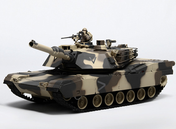 M1A2 Abrams RC Tank RTR w / Tx / Son / infrarouge (Urbain)