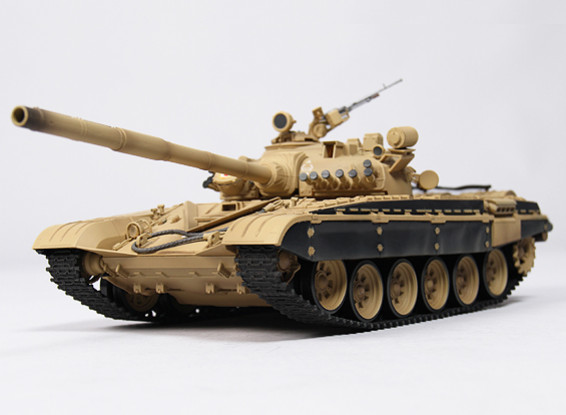 T-72M1 bataille RC Tank RTR w / Tx / Son / infrarouge (Desert)