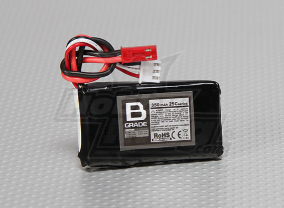 Batterie B-Grade 350mAh 2S 25C Lipoly