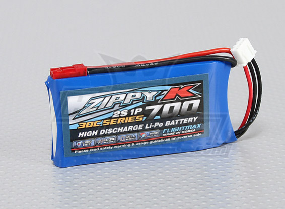 Batterie Zippy-K FlightMax 700mAh 2S1P 30C Lipoly