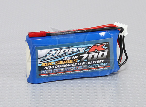 Batterie Zippy-K FlightMax 700mAh 3S1P 30C Lipoly