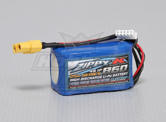 Batterie Zippy-K FlightMax 860mAh 4S1P 25C Lipoly