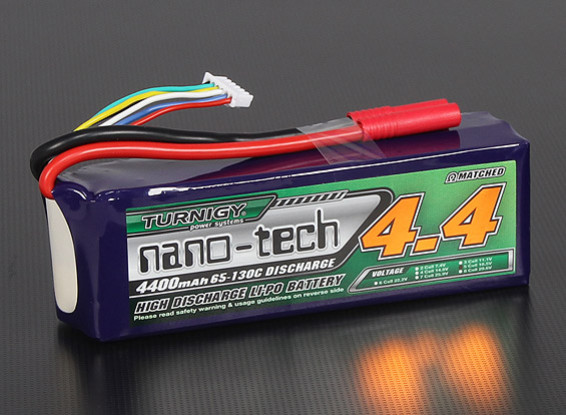 Turnigy nano-tech 4400mah 5S 65 ~ 130C Lipo Paquet