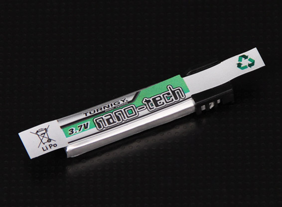 Turnigy nano-tech 160mAh 1S 25C Lipo Pack (NE Style - T1 Rail simple pour 2010plus)