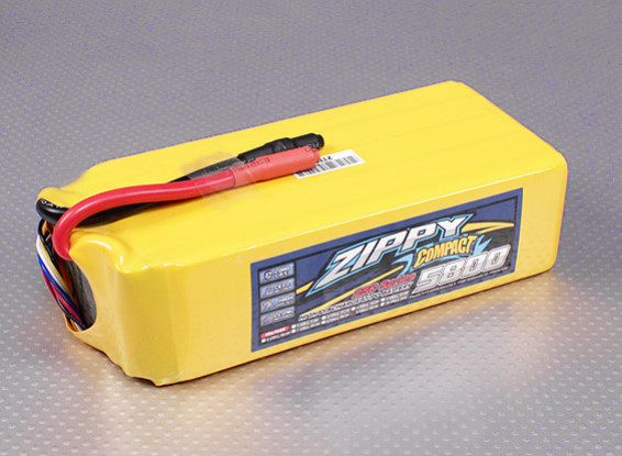ZIPPY Compact 5800mAh 9S 25C Lipo Paquet