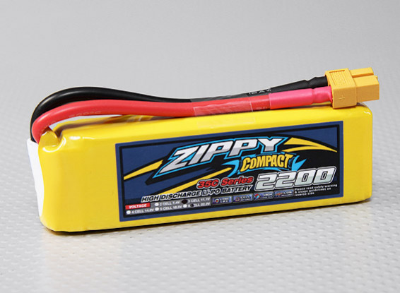 ZIPPY Compact 2200mAh 3S 35C Lipo Paquet