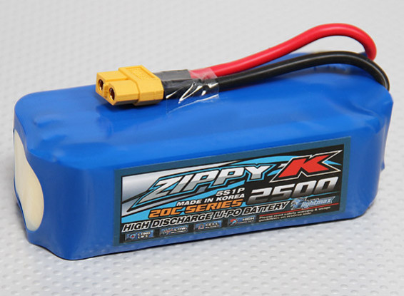 Batterie Zippy-K FlightMax 2500mah 5S1P 20C Lipoly
