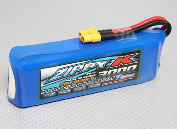 Batterie Zippy-K FlightMax 3000mah 5S1P 20C Lipoly