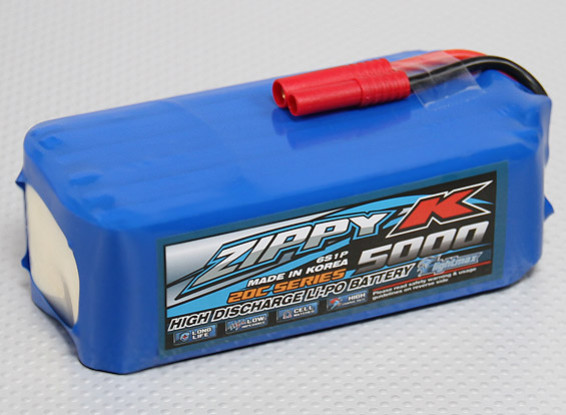 Batterie Zippy-K FlightMax 5000mAh 6S1P 20C Lipoly