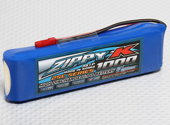 Batterie Zippy-K FlightMax 1000mAh 3S1P 25C Lipoly