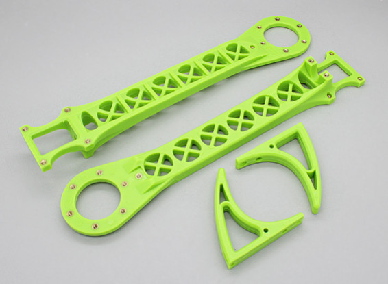 HobbyKing SK450 remplacement Arm Set - Bright Green (2pcs / sac)