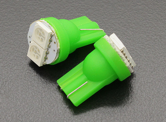 LED Corn Lumière 12V 0.4W (2 LED) - Vert (2pcs)