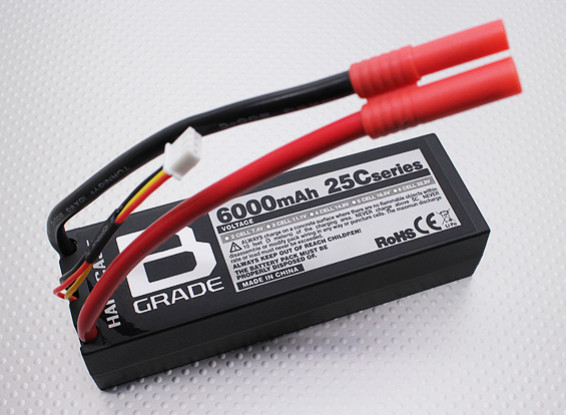 Grade B Batterie 6000mAh 2S 25C Lipoly